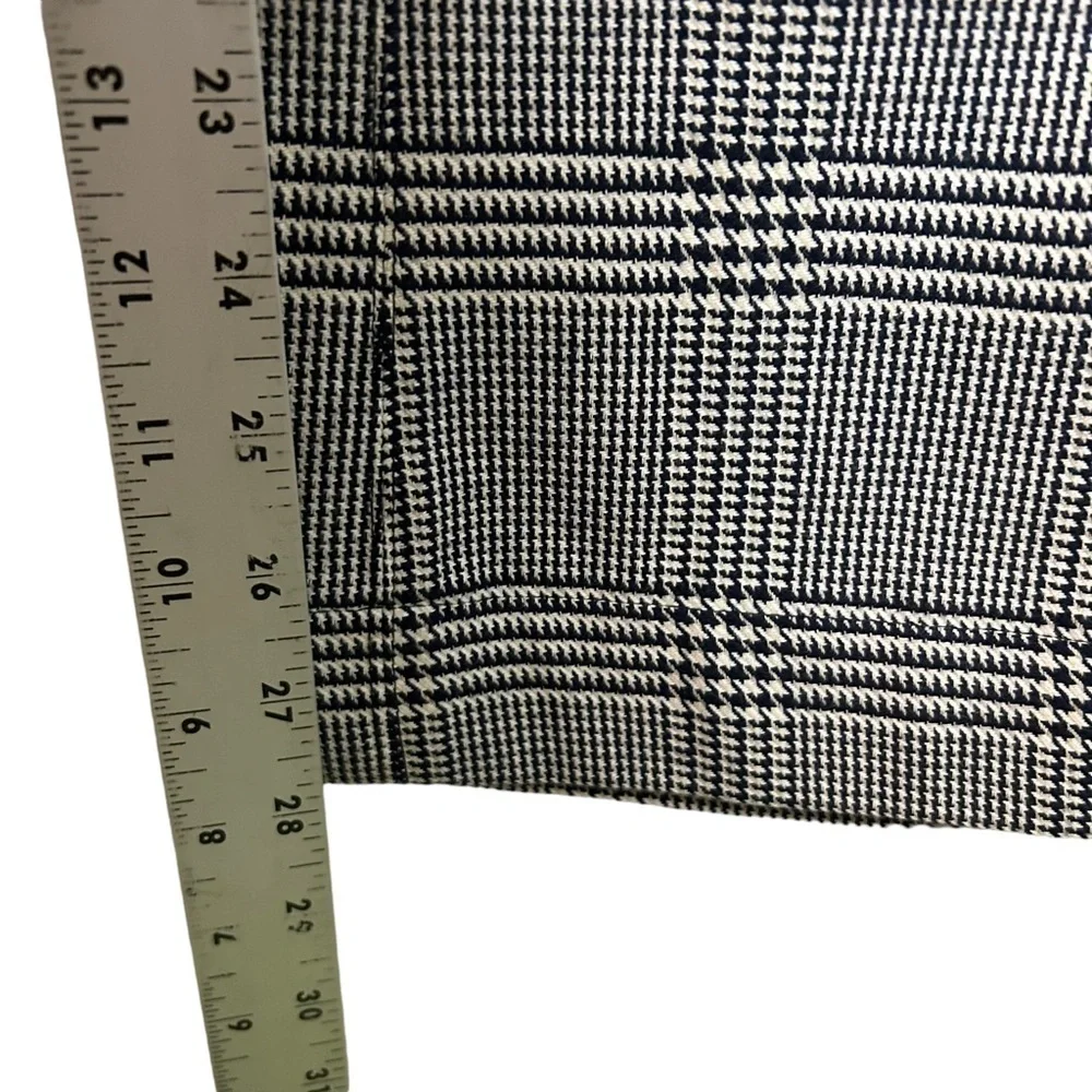 people tree 8 organic cotton Sienna‎ tweed plaid trousers cropped career pant - Picture 12 of 16